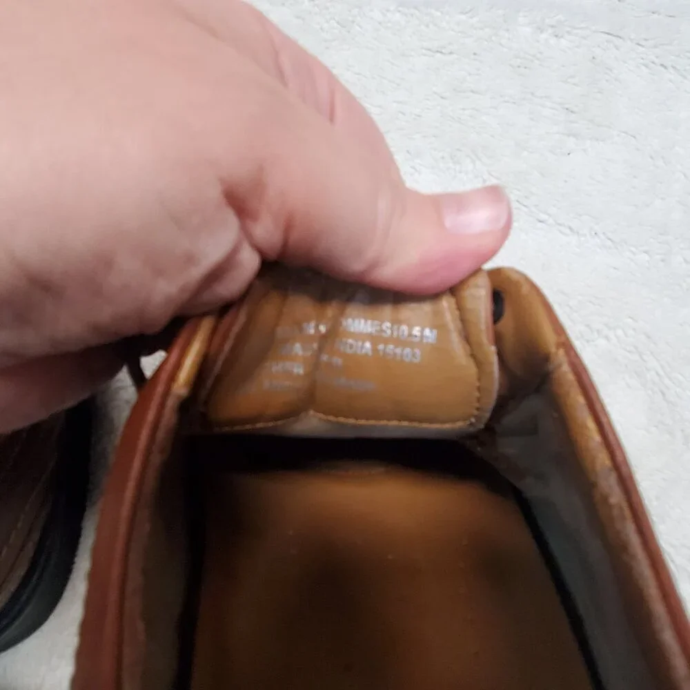 Clarks Tan Brown Leather Dress‎ Shoe Men 10.5 Classic Work Capsule Old MOney